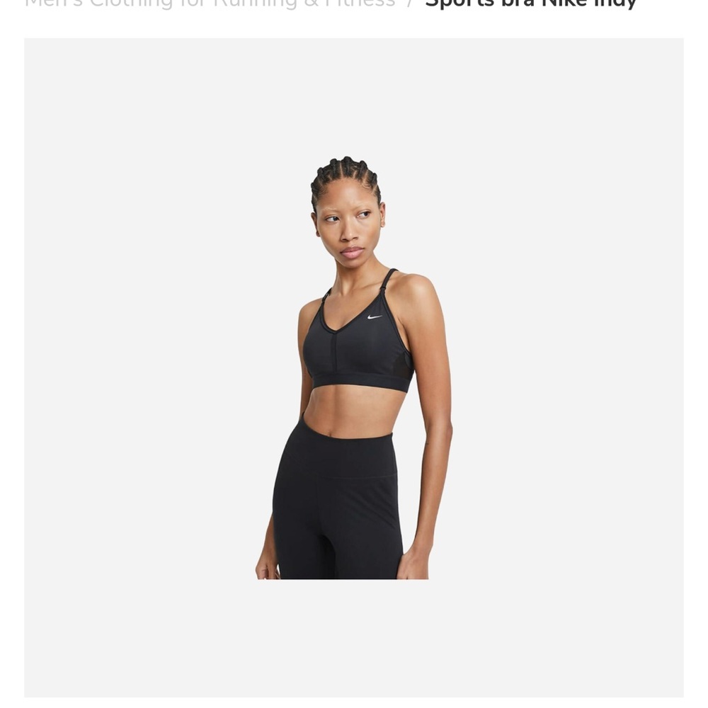 Nike Black Sports Bra Racerback Light Support
